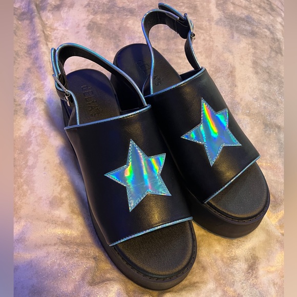 spacey waves holo star platforms - Picture 2 of 3